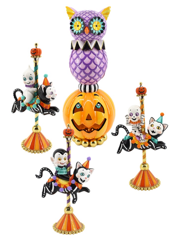 Halloween Town Set of 4 St Nicholas Christmas Cave