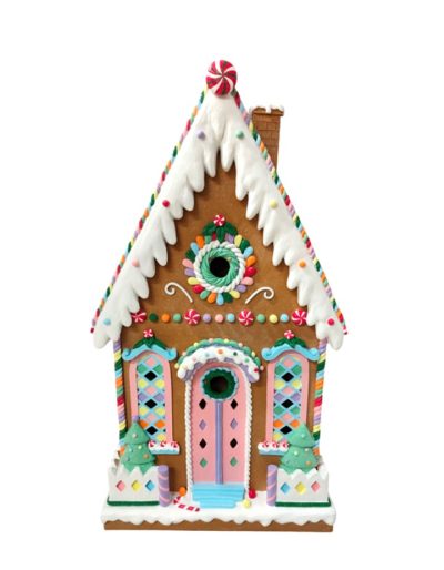 large gingerbread LED house DISPLAY